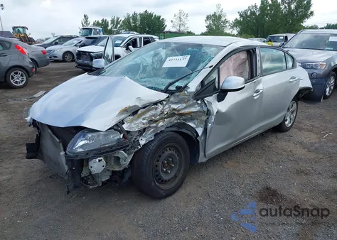 2013 Honda Civic Lx из США, поврежденный, VIN 19XFB2F58DE257522